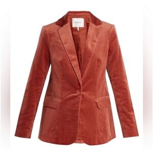 Frame Velvet Blazer Spice Sz 2